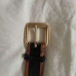 Women’s Black and Brown Leather Belt